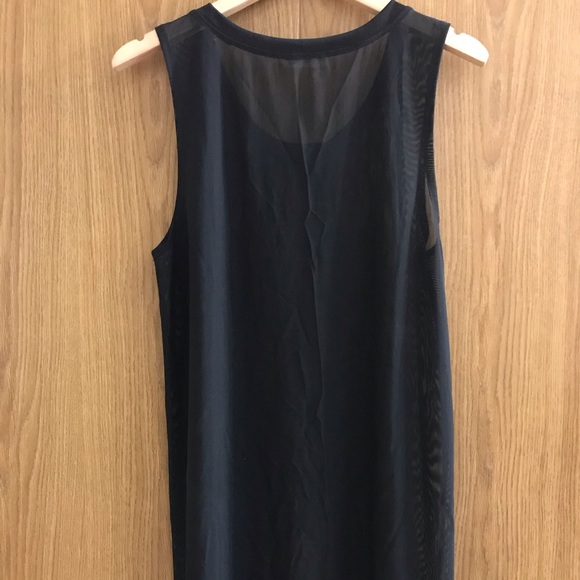 3/$30 Aritzia TNA black sheer tank style dress size S - Picture 5 of 5